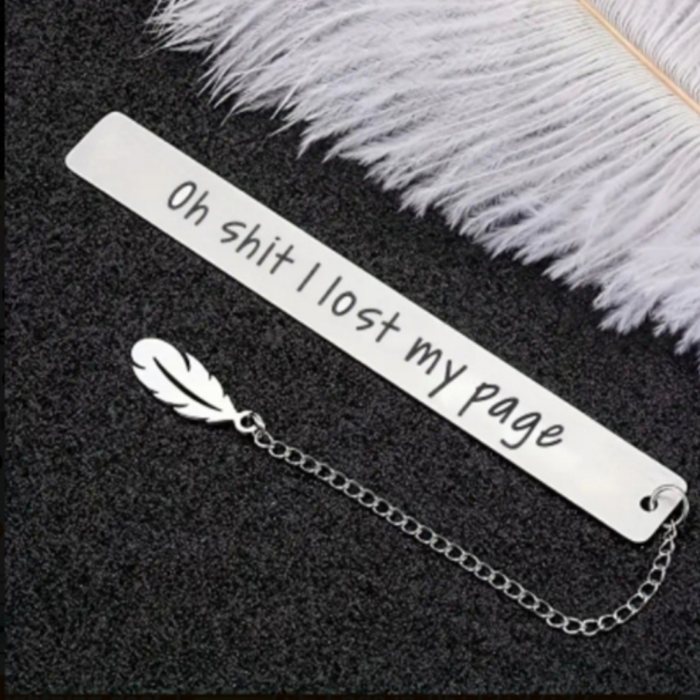 Free With Book Purchase Stylish Metal Bookmark For Book Lovers - Picture 2 of 2